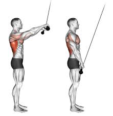 ストレートアームプルダウンの効果的なコツ①「肘の角度を固定したまま動作する」